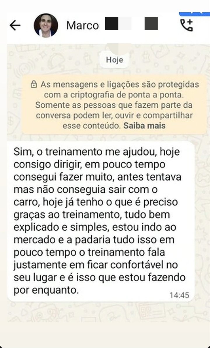 Depoimento de aluno do Doutor Direção